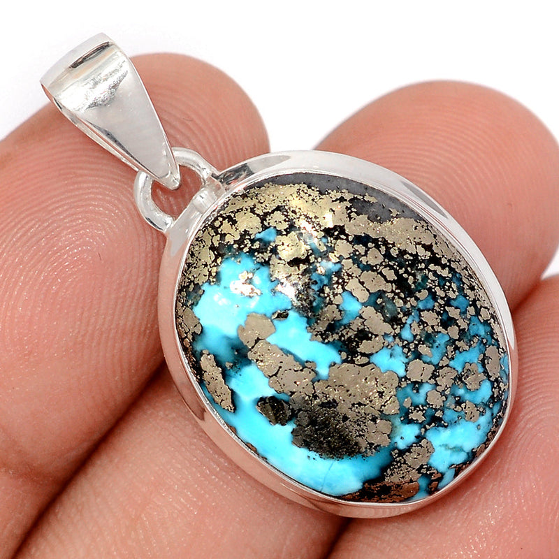 1.3" Nishapur Persian Turquoise Pendants - NITP786