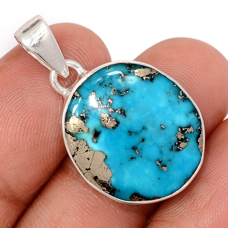 1.2" Nishapur Persian Turquoise Pendants - NITP787