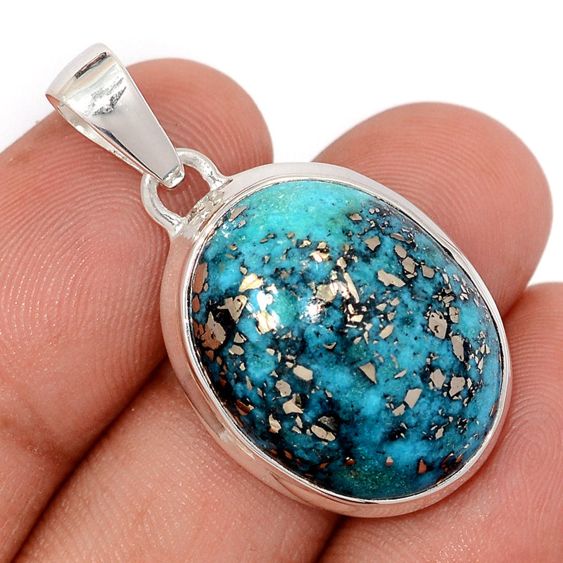 1.5" Nishapur Persian Turquoise Pendants - NITP788