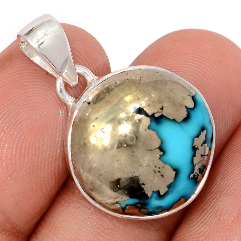 1.1" Nishapur Persian Turquoise Pendants - NITP791