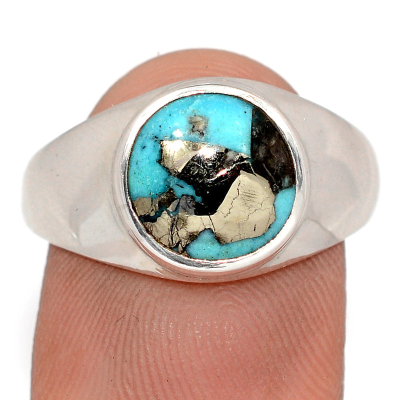 Solid - Nishapur Persian Turquoise Ring - NITR1050