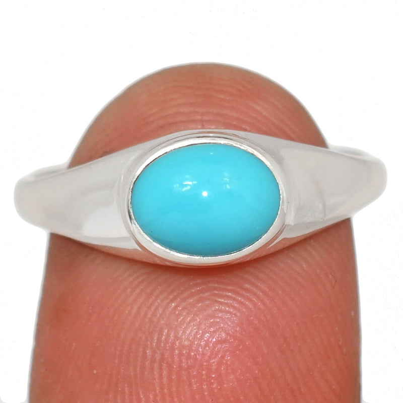 Solid - Natural Kingman Turquoise Ring - NKTR290