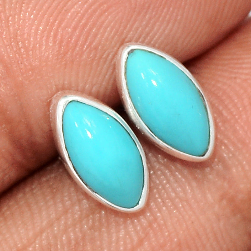 Natural Kingman Turquoise Studs - NKTS129