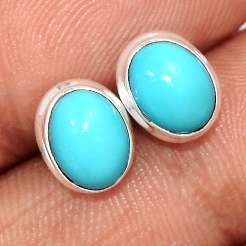 Natural Kingman Turquoise Studs - NKTS130