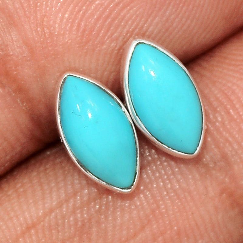 Natural Kingman Turquoise Studs - NKTS132