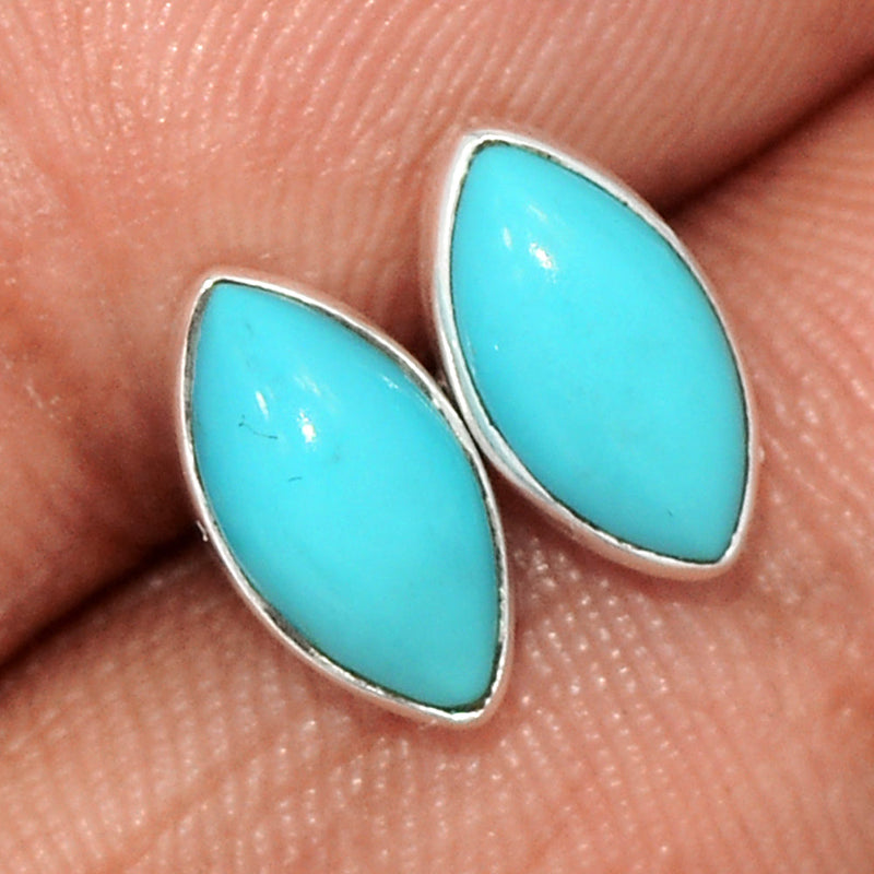 Natural Kingman Turquoise Studs - NKTS133