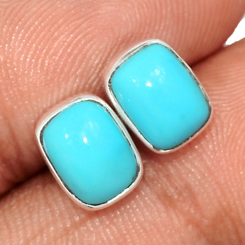 Natural Kingman Turquoise Studs - NKTS137