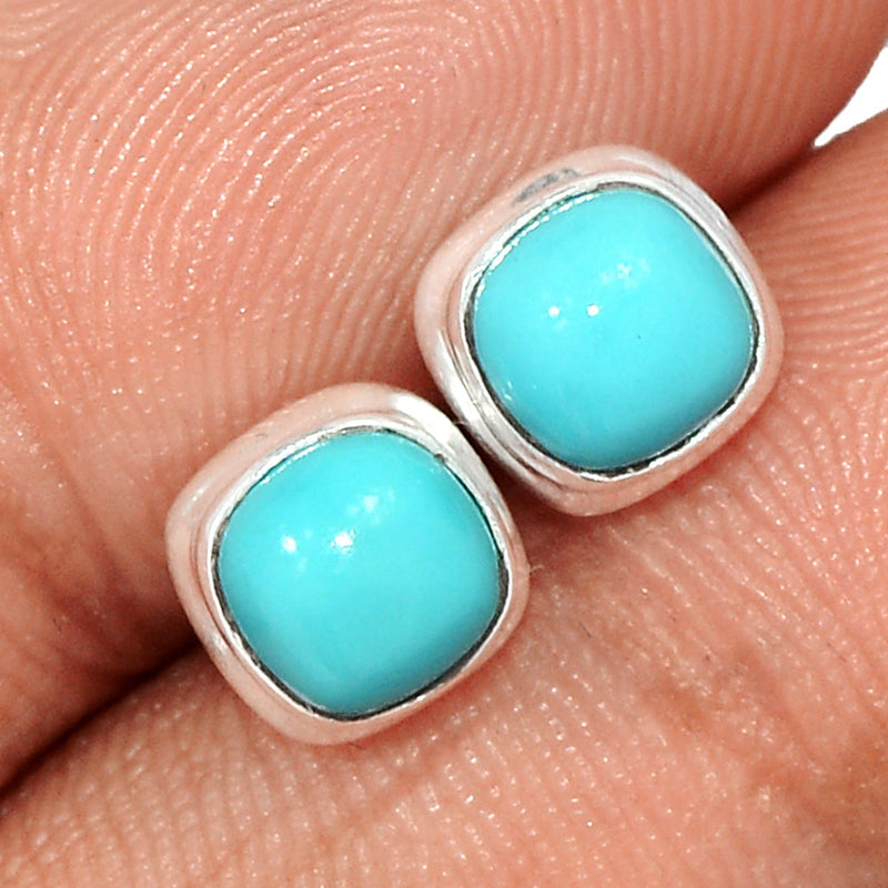 Natural Kingman Turquoise Studs - NKTS144