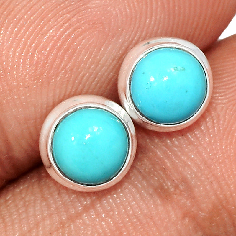 Natural Kingman Turquoise Studs - NKTS145