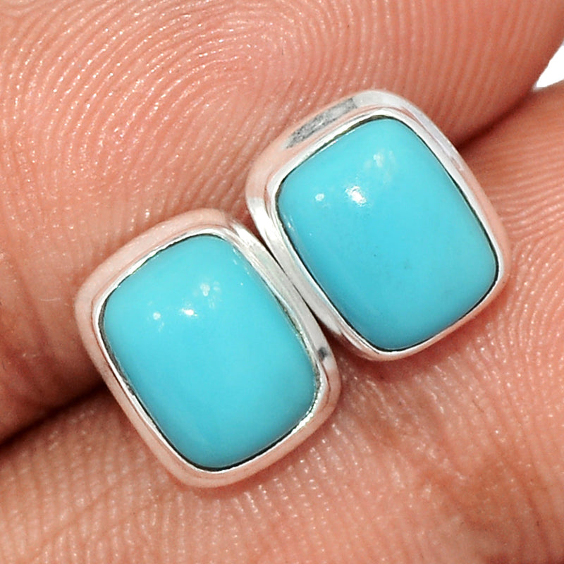 Natural Kingman Turquoise Studs - NKTS146