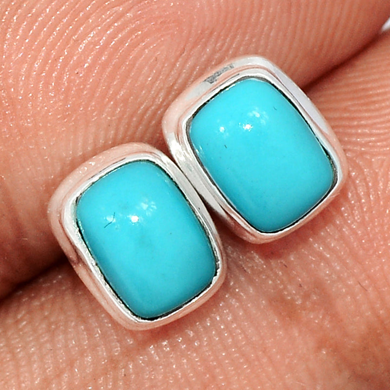 Natural Kingman Turquoise Studs - NKTS151