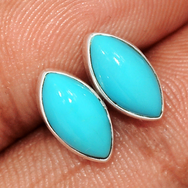 Natural Kingman Turquoise Studs - NKTS155