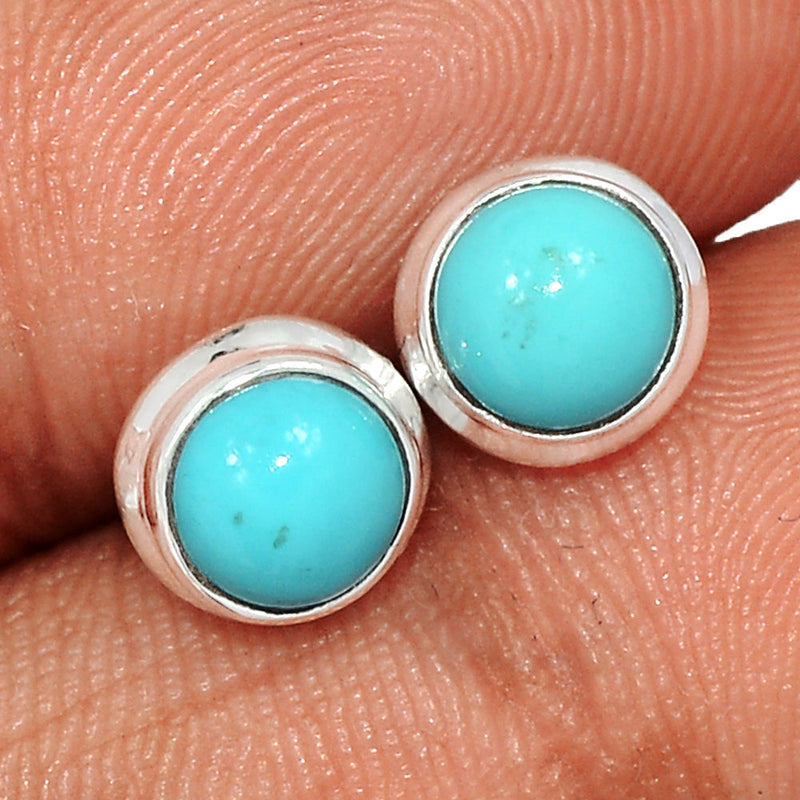 Natural Kingman Turquoise Studs - NKTS157