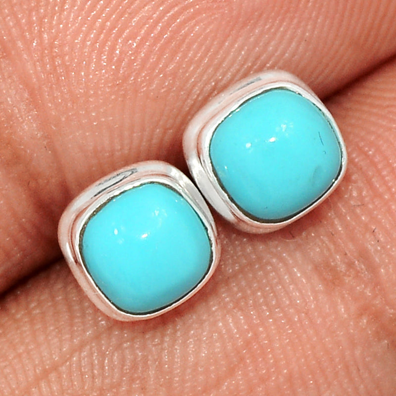 Natural Kingman Turquoise Studs - NKTS158
