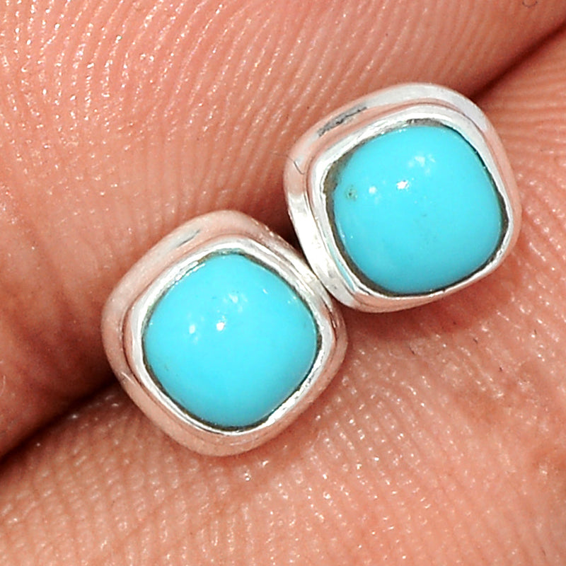 Natural Kingman Turquoise Studs - NKTS159