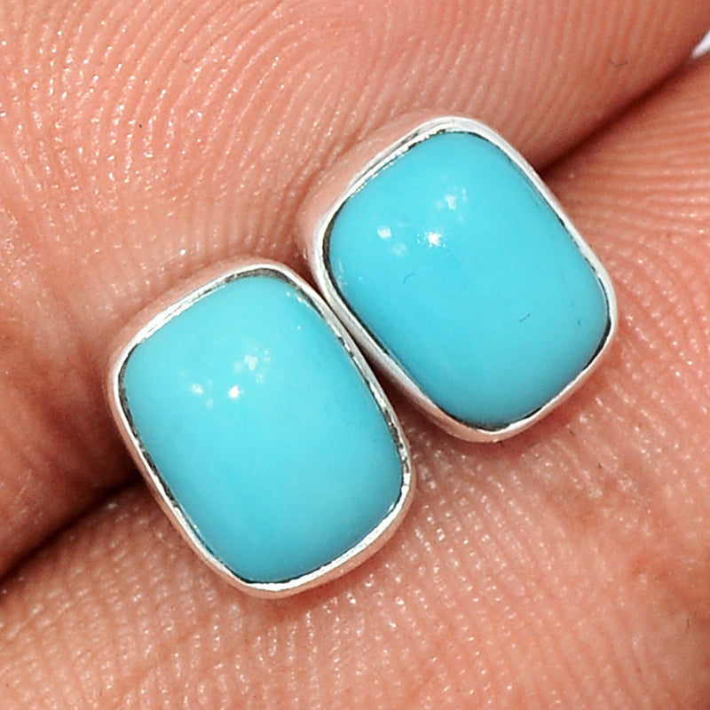 Natural Kingman Turquoise Studs - NKTS160