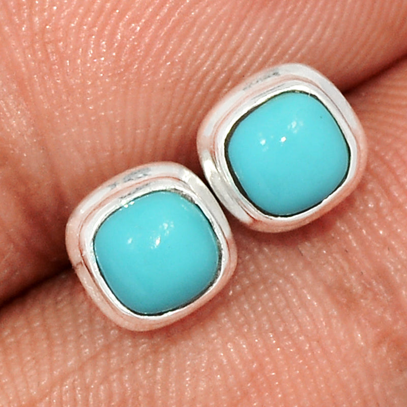 Natural Kingman Turquoise Studs - NKTS161