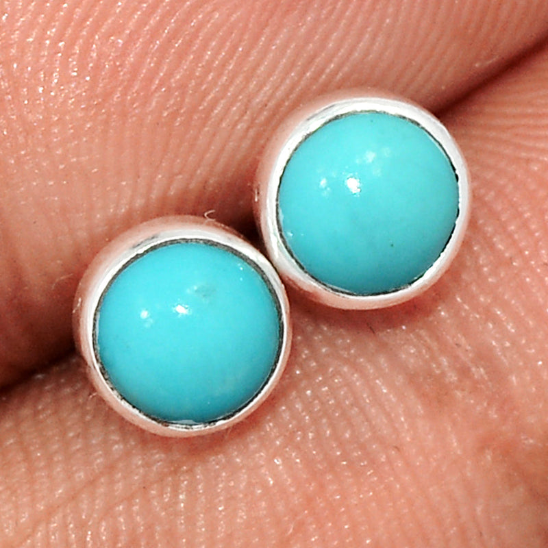Natural Kingman Turquoise Studs - NKTS163