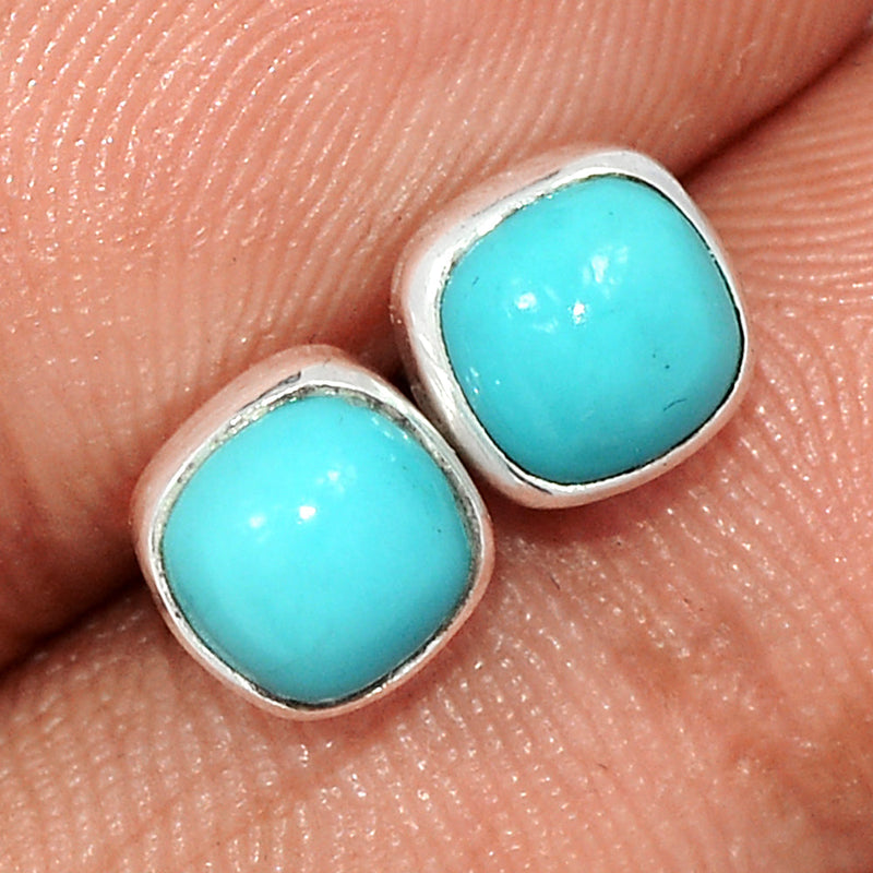 Natural Kingman Turquoise Studs - NKTS165