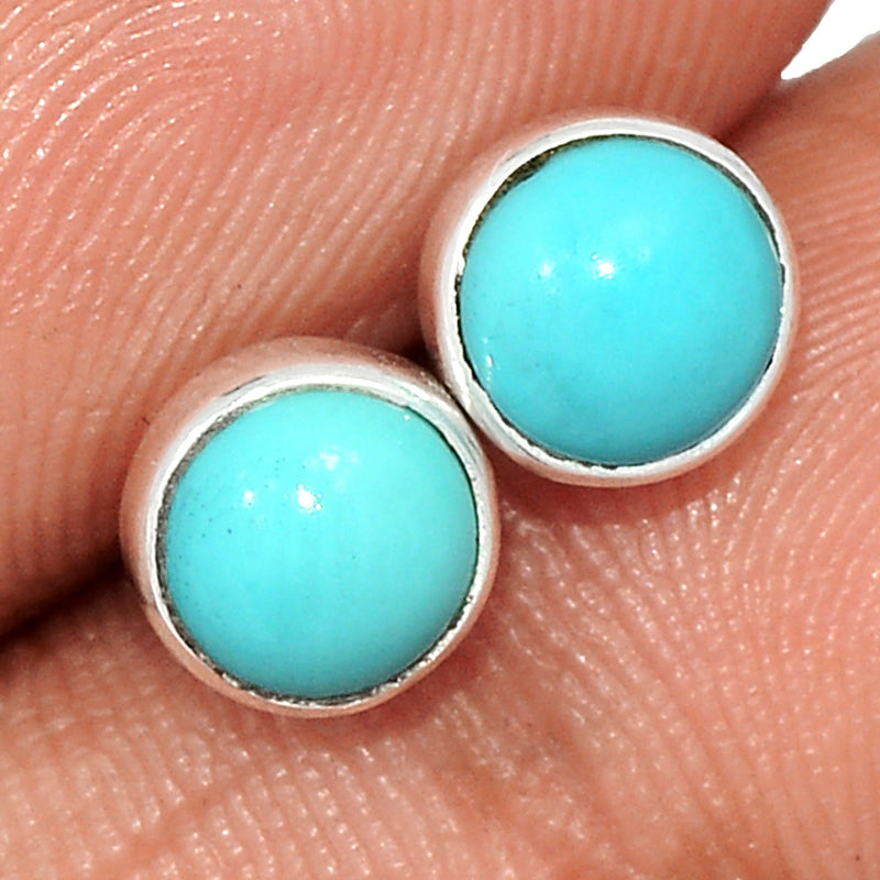 Natural Kingman Turquoise Studs - NKTS167