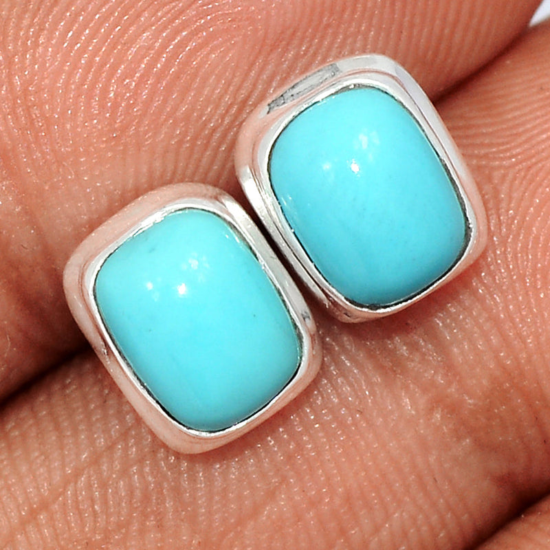 Natural Kingman Turquoise Studs - NKTS168