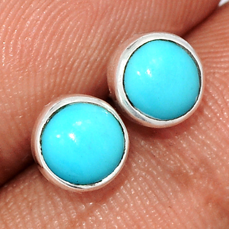 Natural Kingman Turquoise Studs - NKTS171