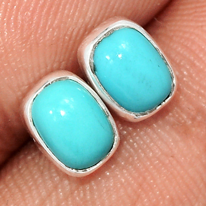 Natural Kingman Turquoise Studs - NKTS173