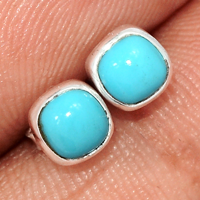 Natural Kingman Turquoise Studs - NKTS176