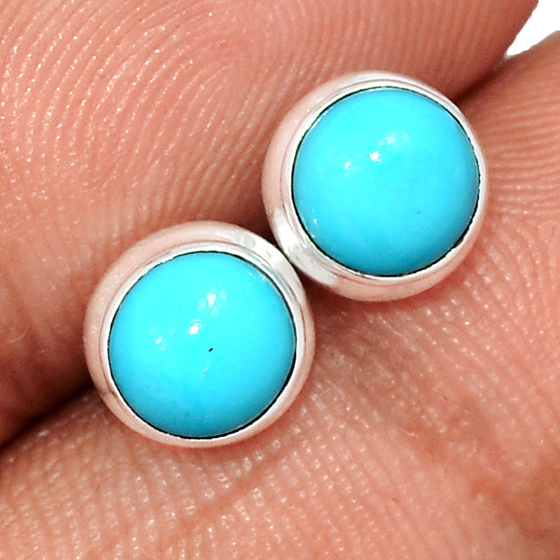 Natural Kingman Turquoise Studs - NKTS179