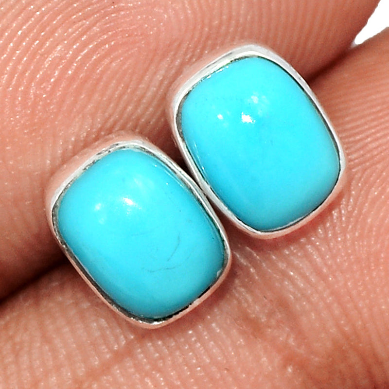 Natural Kingman Turquoise Studs - NKTS180