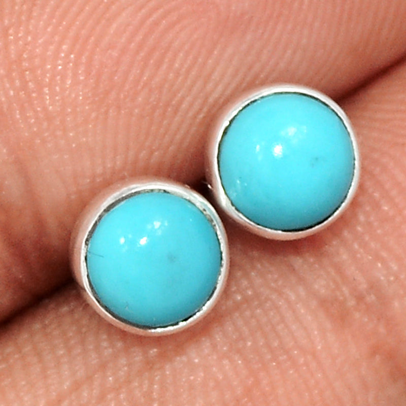 Natural Kingman Turquoise Studs - NKTS184