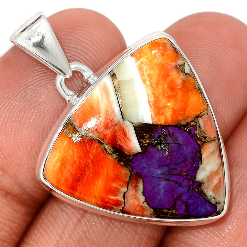 1.5" New Oyster Purple Turquoise Pendants - NOPP120