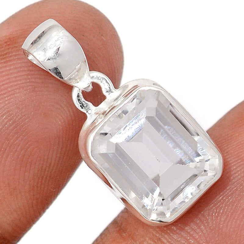 1" Natural White Topaz Pendants - NWTP166