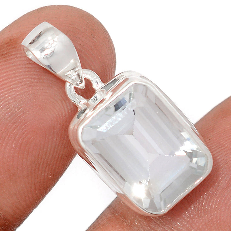 1.1" Natural White Topaz Pendants - NWTP168
