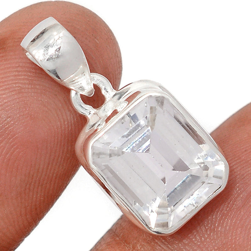 1" Natural White Topaz Pendants - NWTP171