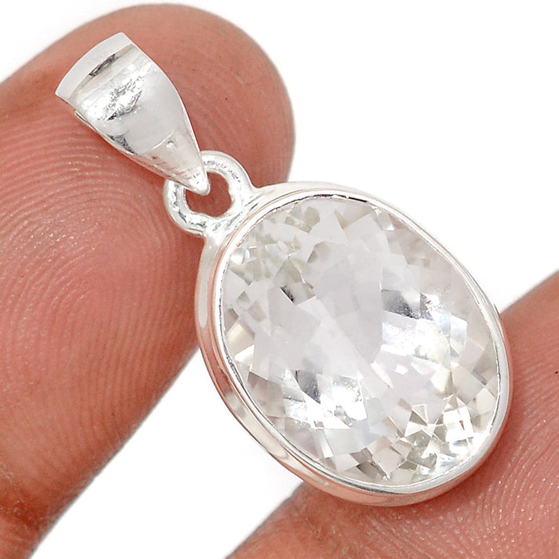 1.1" Natural White Topaz Pendants - NWTP176