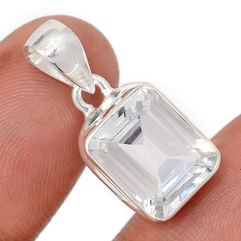 1" Natural White Topaz Pendants - NWTP178