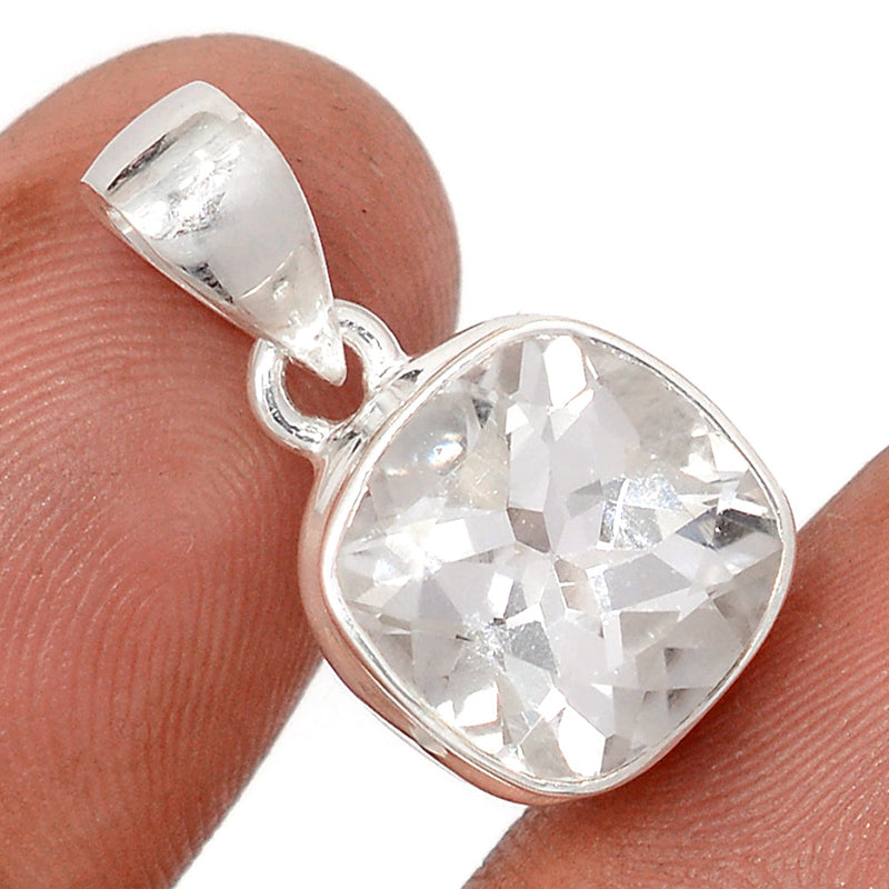 1" Natural White Topaz Pendants - NWTP187