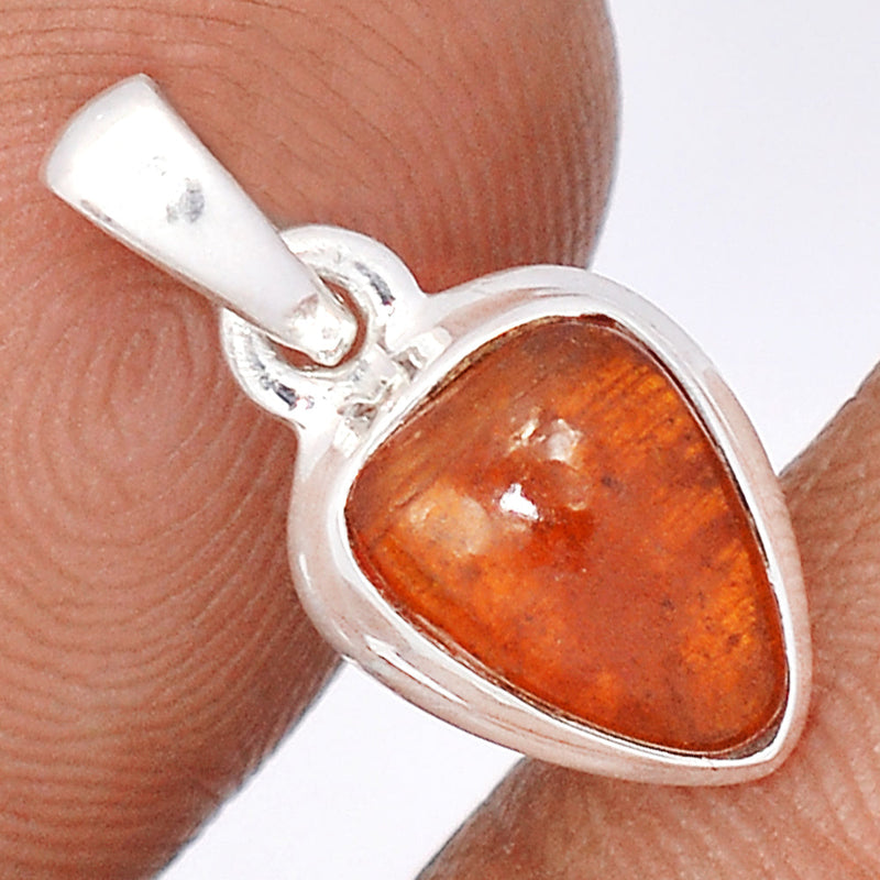 0.7" Orange Kyanite Cabochon Pendants - OKCP41
