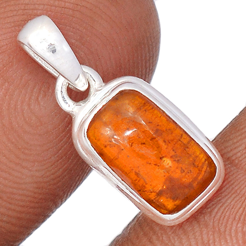 0.8" Orange Kyanite Cabochon Pendants - OKCP45