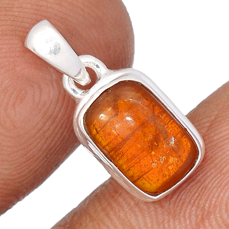 0.7" Orange Kyanite Cabochon Pendants - OKCP47