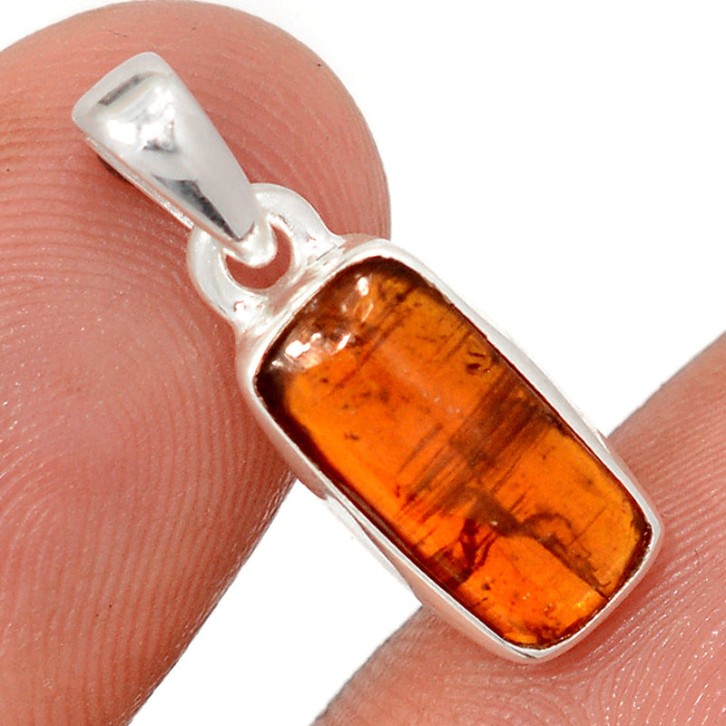 0.8" Orange Kyanite Cabochon Pendants - OKCP48