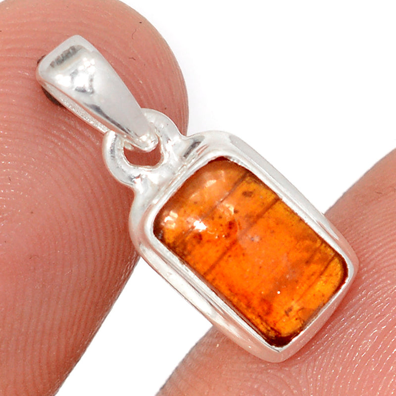 0.8" Orange Kyanite Cabochon Pendants - OKCP52