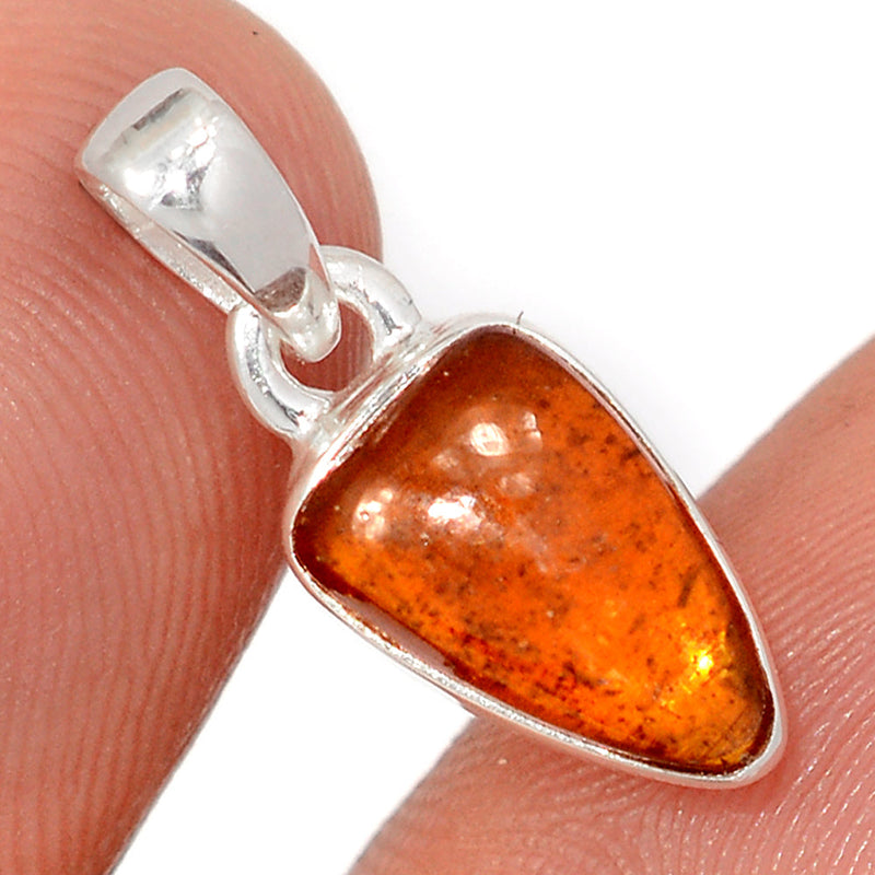 0.7" Orange Kyanite Cabochon Pendants - OKCP55