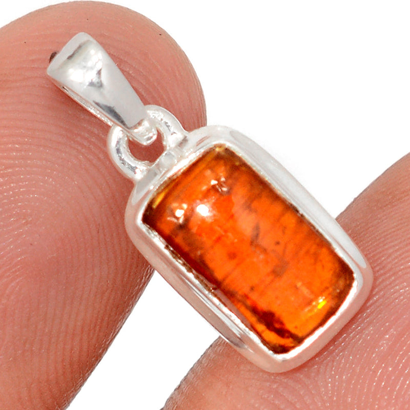 0.8" Orange Kyanite Cabochon Pendants - OKCP61