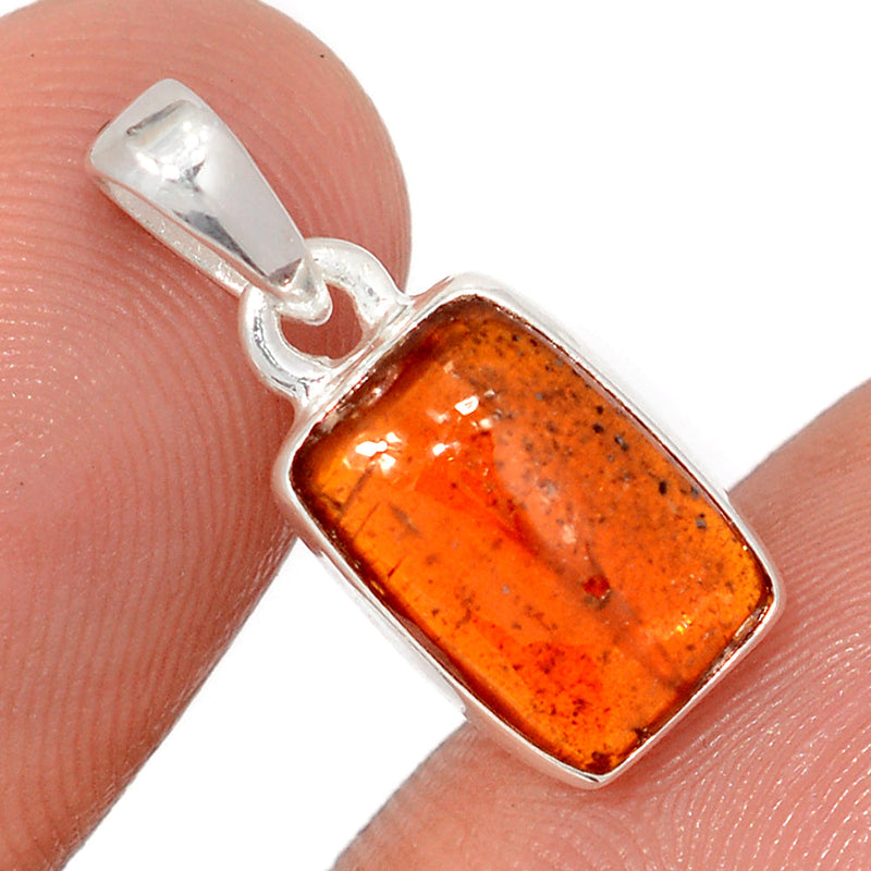 0.8" Orange Kyanite Cabochon Pendants - OKCP62