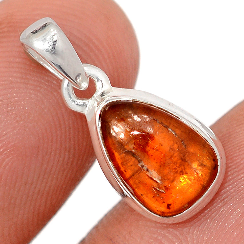 0.8" Orange Kyanite Cabochon Pendants - OKCP65