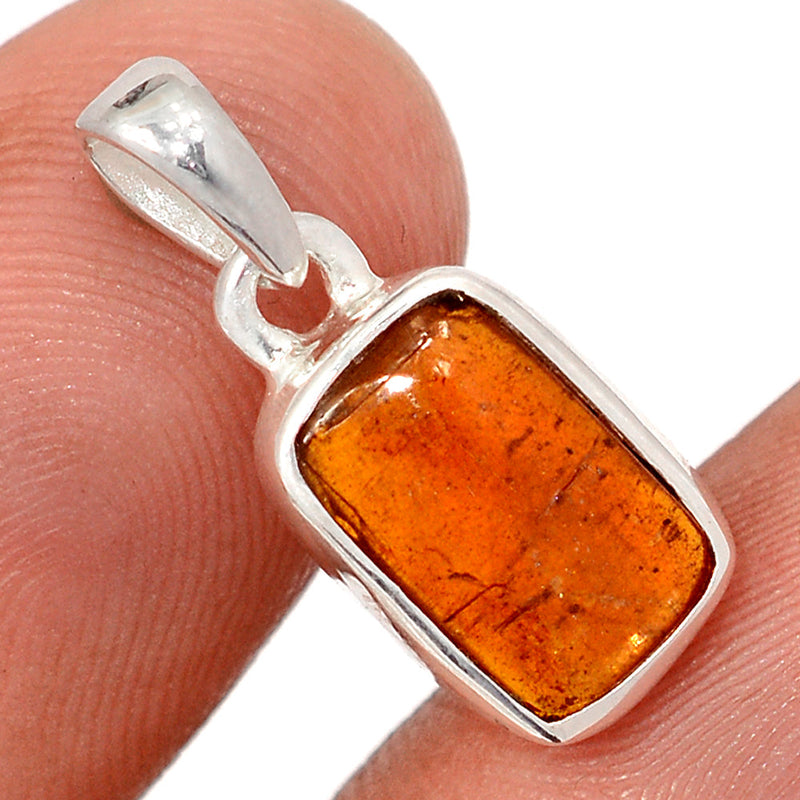 0.8" Orange Kyanite Cabochon Pendants - OKCP69