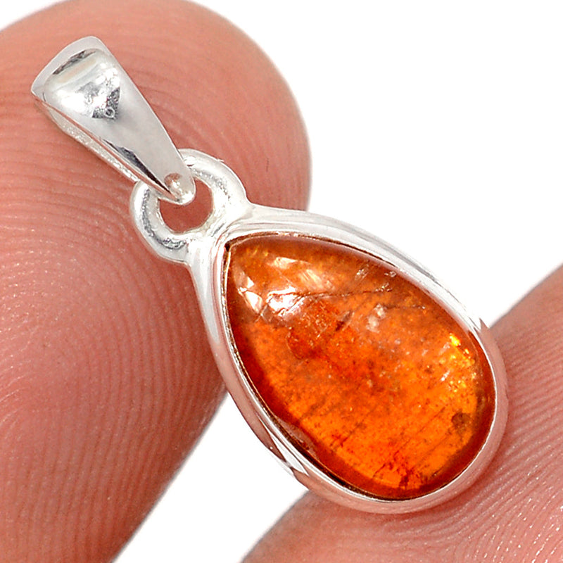 0.8" Orange Kyanite Cabochon Pendants - OKCP70