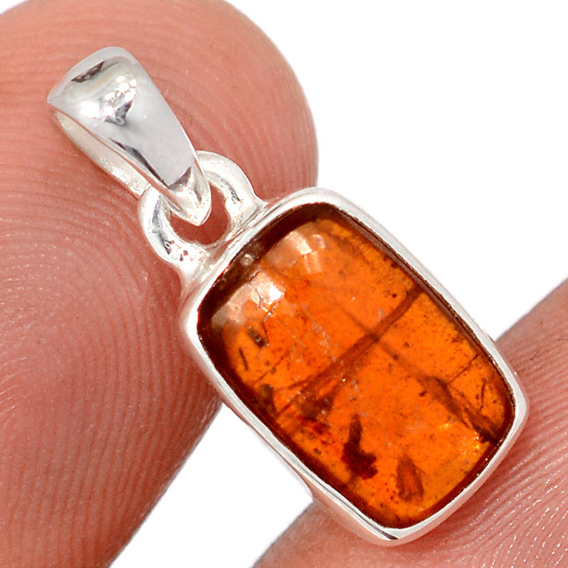 0.8" Orange Kyanite Cabochon Pendants - OKCP75
